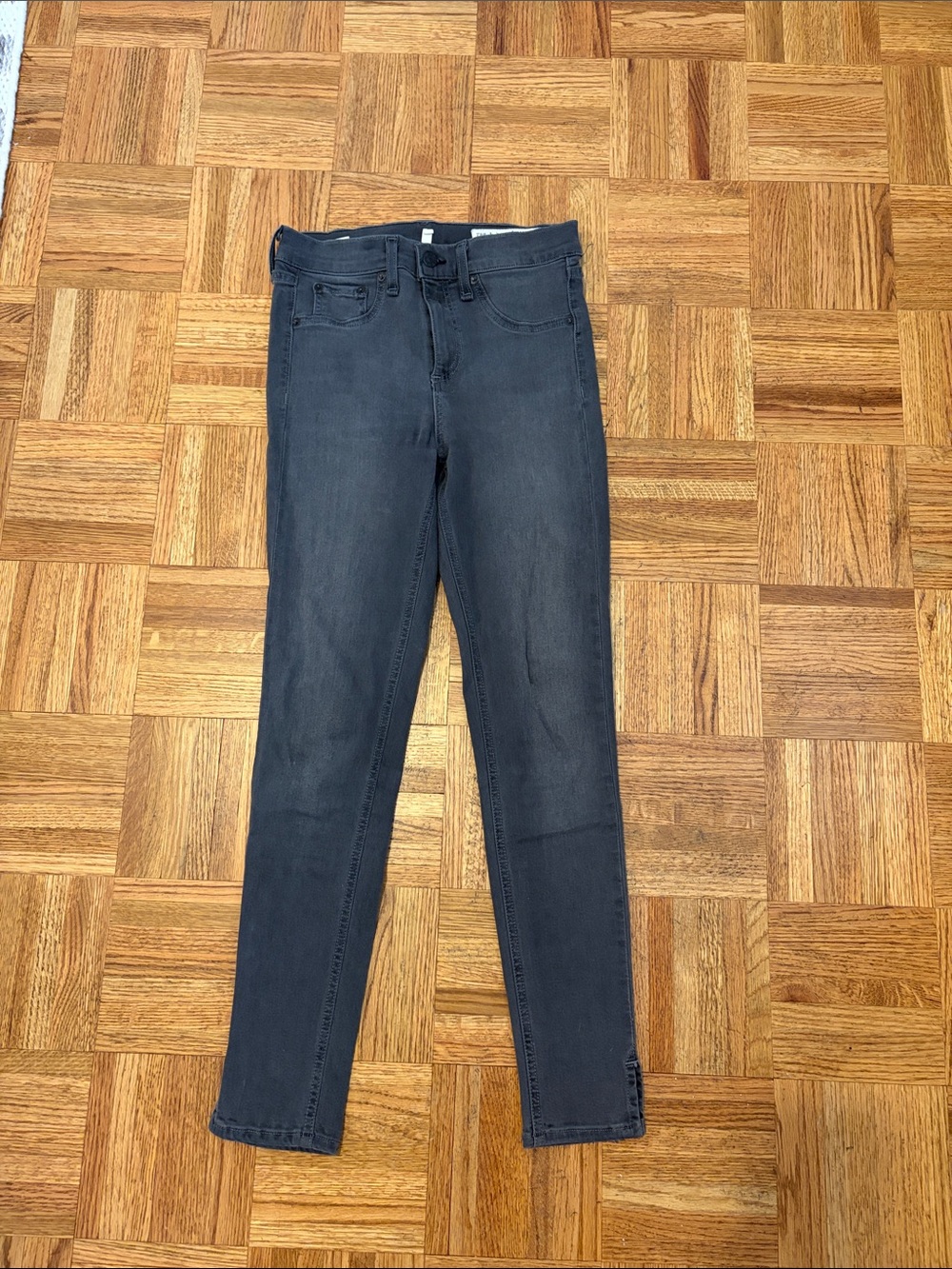 rag & bone Women's Skinny Jeans in Charcoal Wash